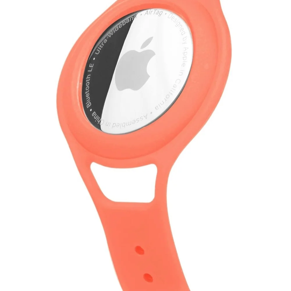 Casemate Tracker Strap Wristband & Case for Apple AirTag (CORAL)
